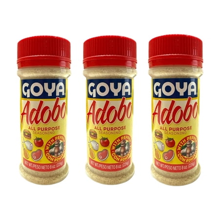 Goya Adobo All Purpose Seasoning, 8 Ounces (Pack of 3)