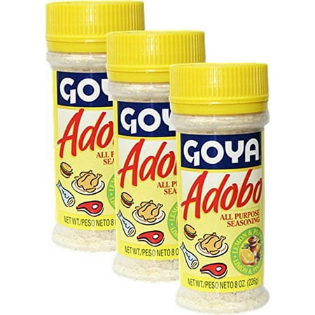 Goya Adobo Seasoning with Lemon and Pepper 8 oz Pack of 3
