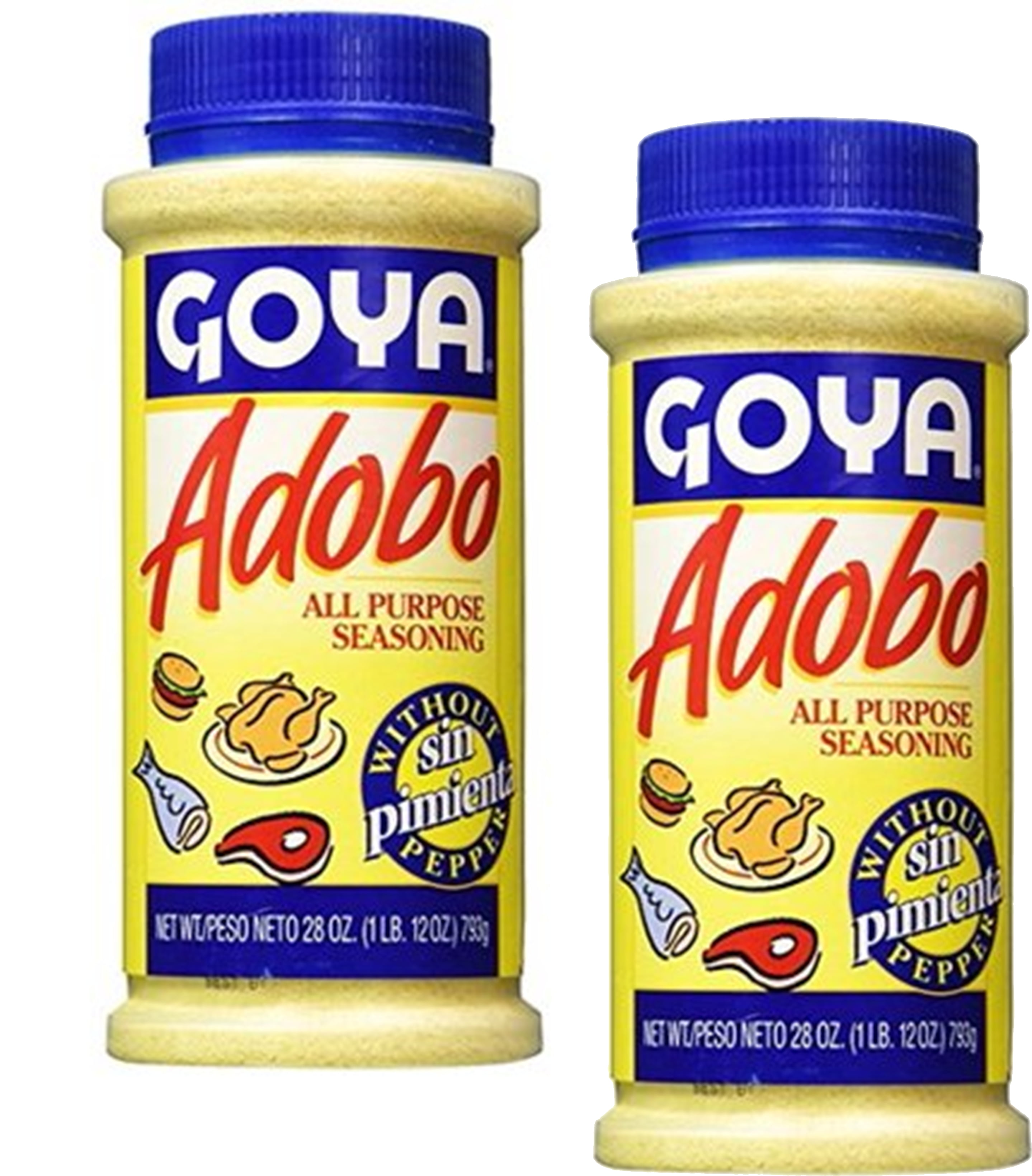 Goya Adobo Seasoning without Pepper 28 oz Pack of 2