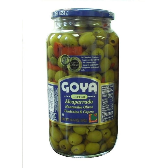 Goya Alcaparrado Pitted Olives, Pimientos and Capers, 20 oz.