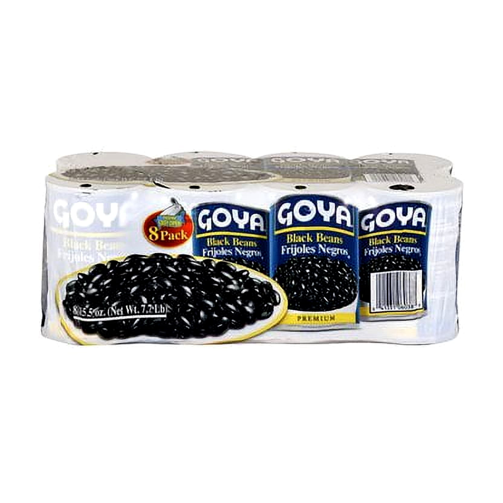 Goya Black Beans - Frijoles Negros 8pk of 15.5 Ounce cans