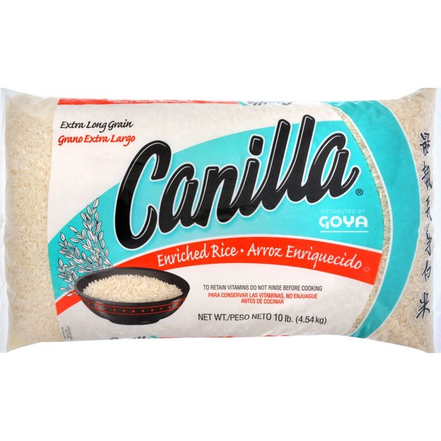 Goya Canilla Enriched Extra Long Grain White Rice 10lbs
