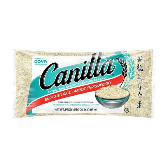GOYA Canilla Extra Long Grain Rice, 20 lb Bag
