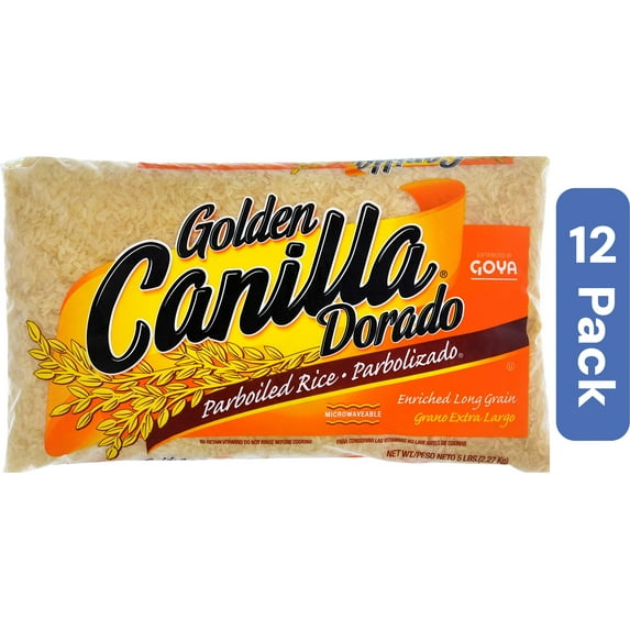 Goya Canilla Parboiled Rice 5 lb (Pack Of 12)