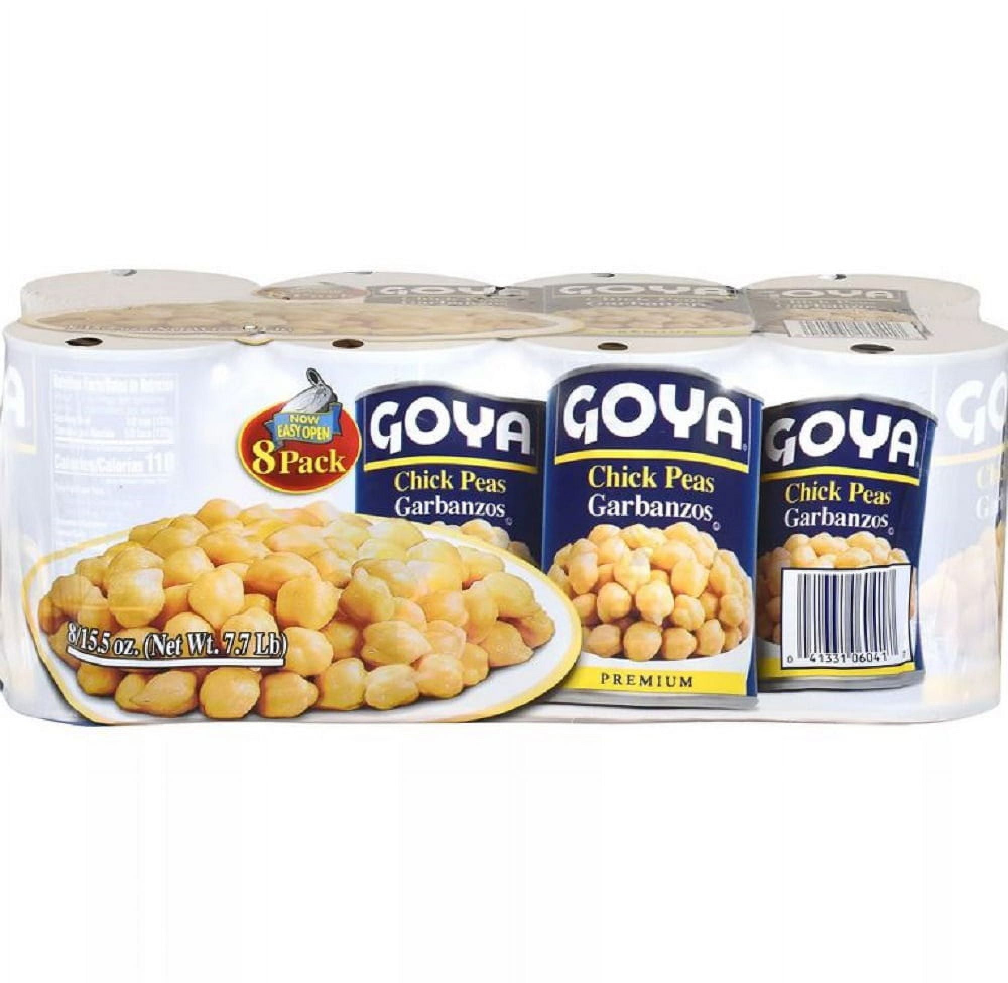 Goya Chick Peas 8 Pack. 15.5 oz.