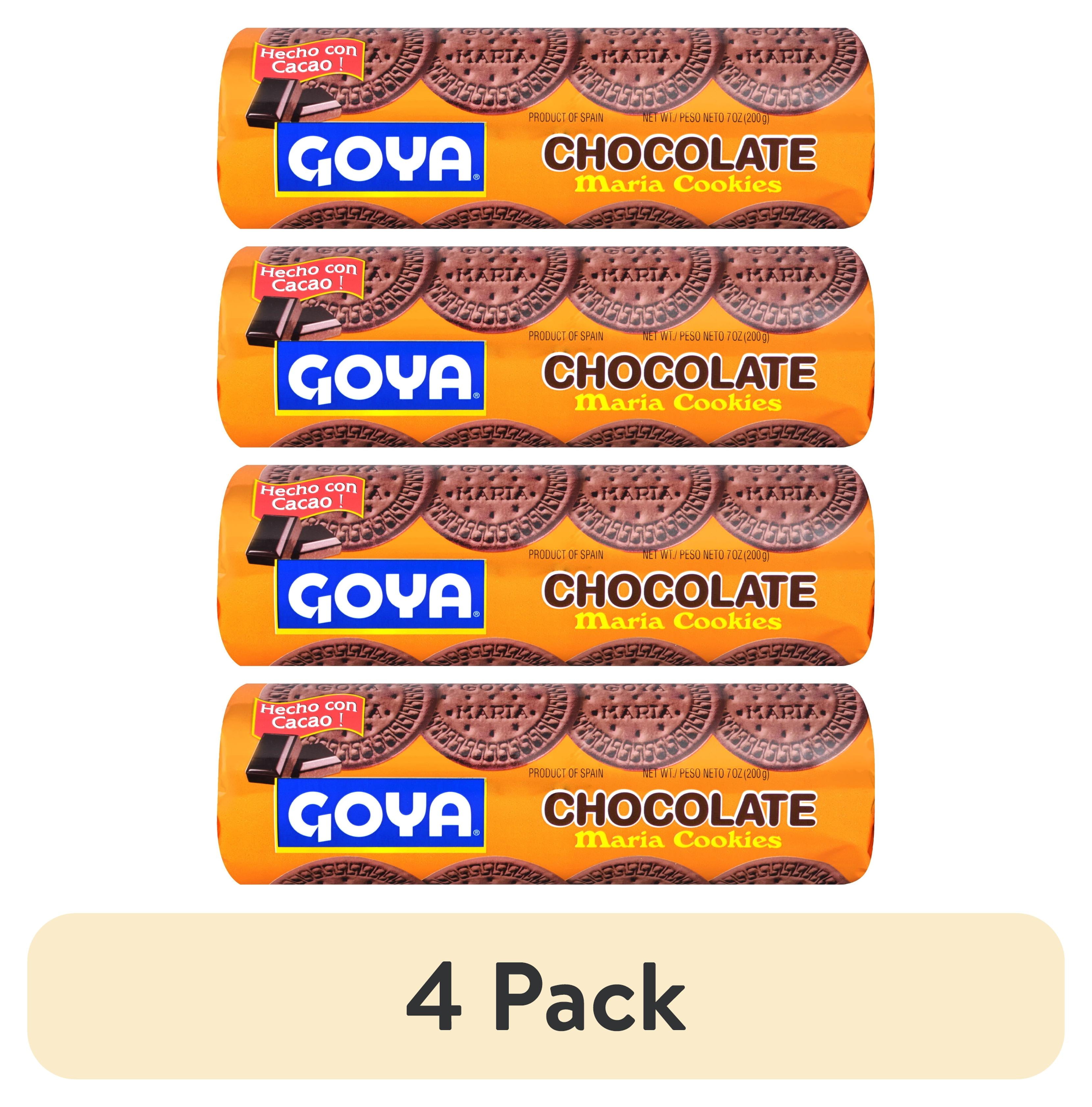 (4 pack) Goya Chocolate Maria Cookies, 7 oz