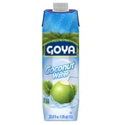 GOYA Coconut Water, 33.8 fl oz Carton, Tropical Beverage