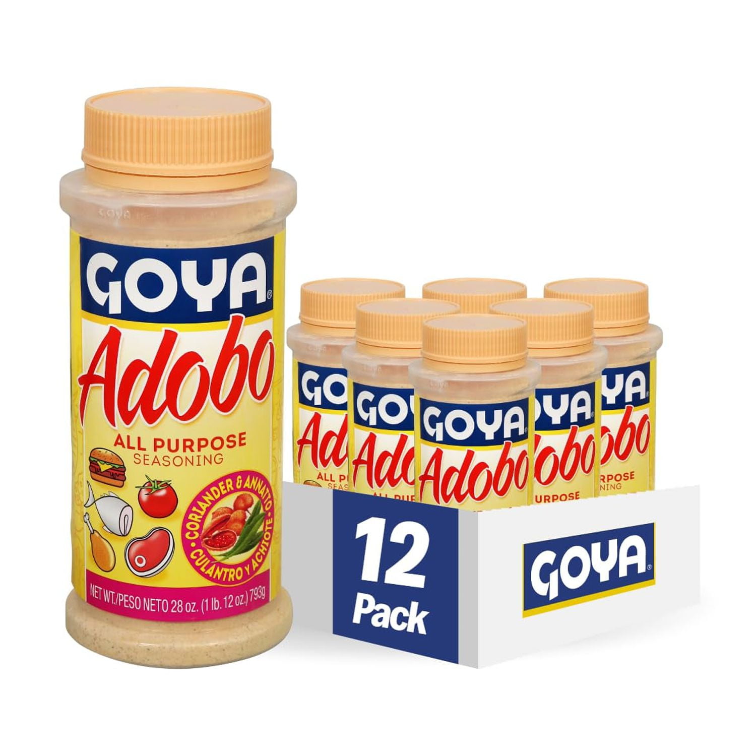 Goya Foods Adobo All Purpose Seasoning With Coriander & Annatto, 28