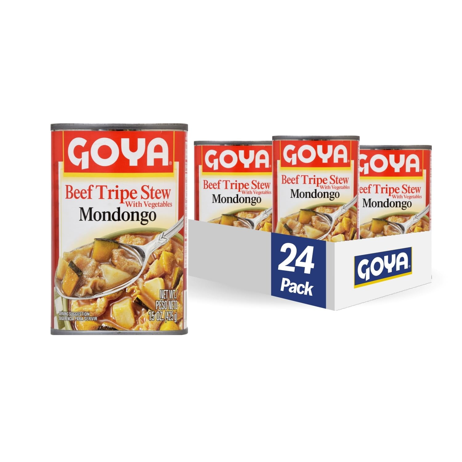 Goya Foods Beef Tripe Stew With Vegetables (Mondongo), 15 Ounce (Pack