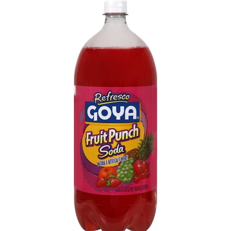 Goya Foods Fruit Punch Soda, 2 Liter