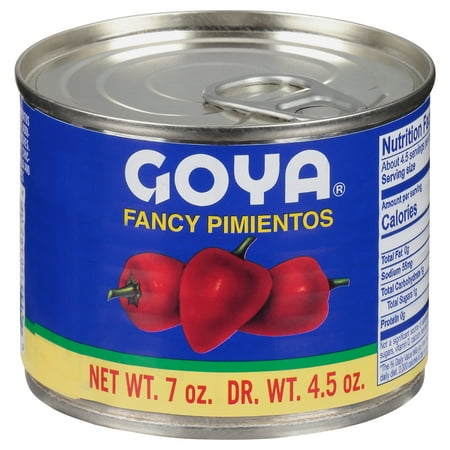 Goya Foods Fancy Red Pimiento Stuffed Olives, 7 oz
