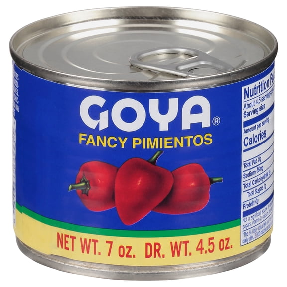 Goya Foods Fancy Red Pimiento Stuffed Olives, 7 oz