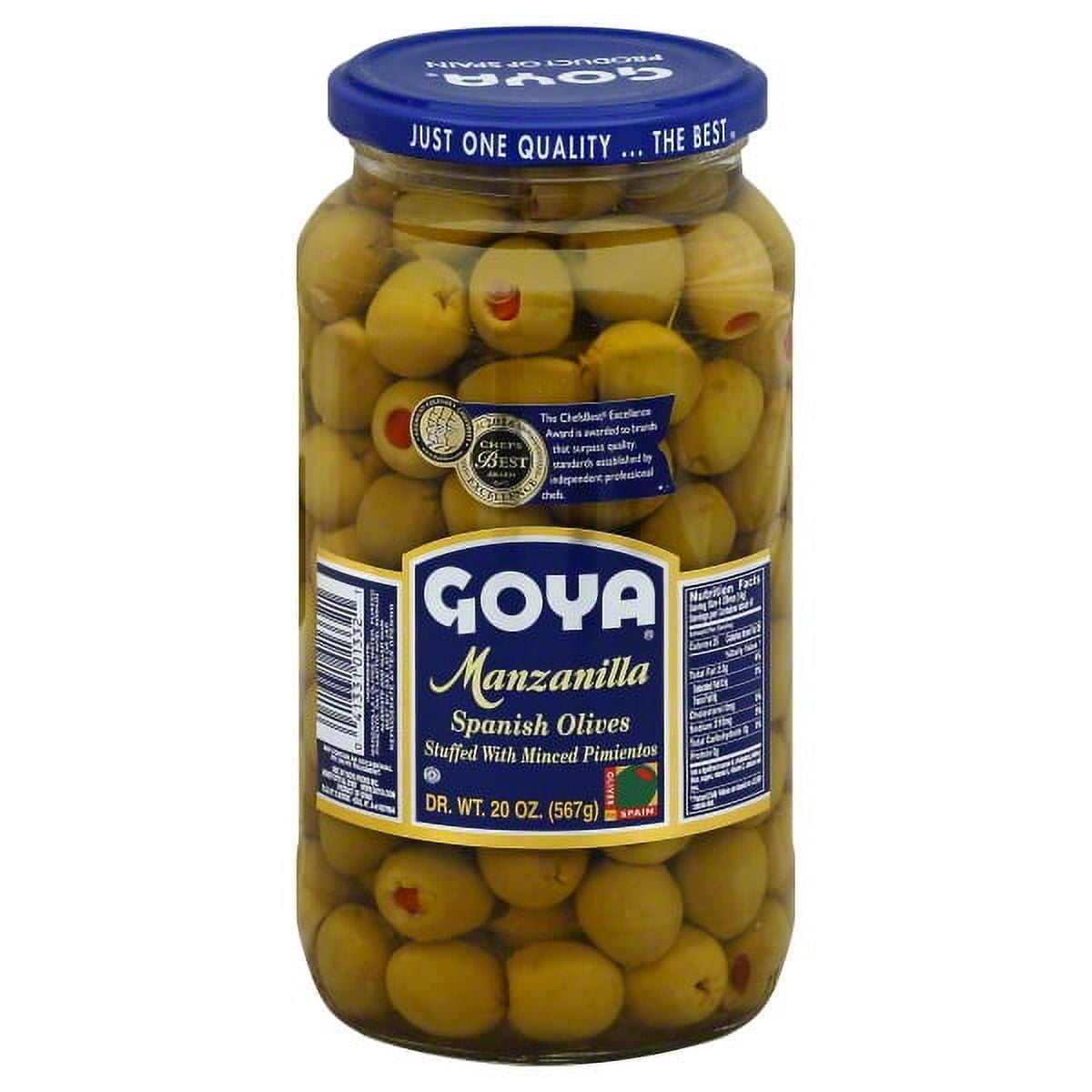 Goya Foods Pitted Green Olives 20 oz