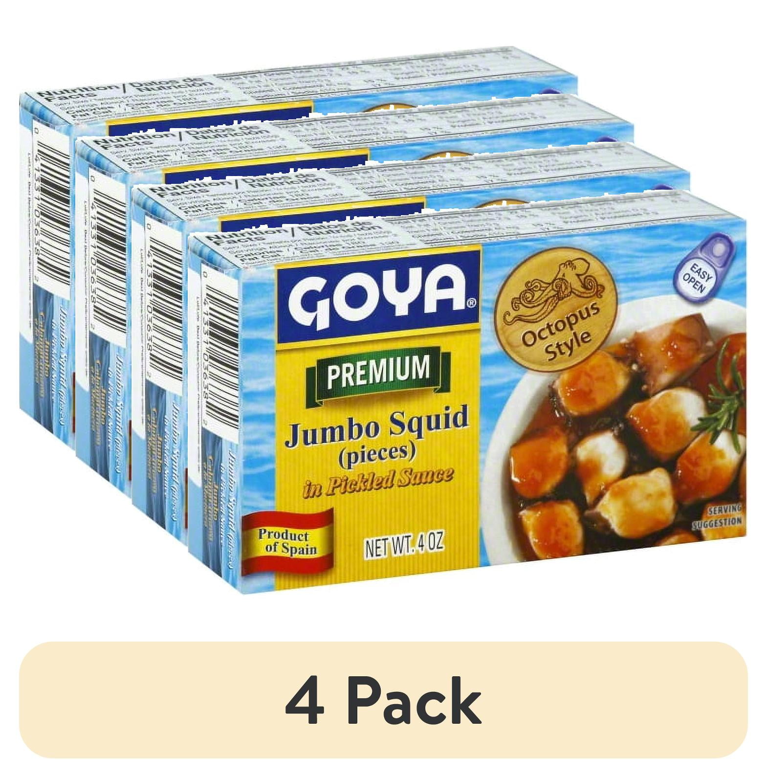 (4 pack) Goya Premium Octopus In Pickled Sauce, 4 oz - Walmart.com