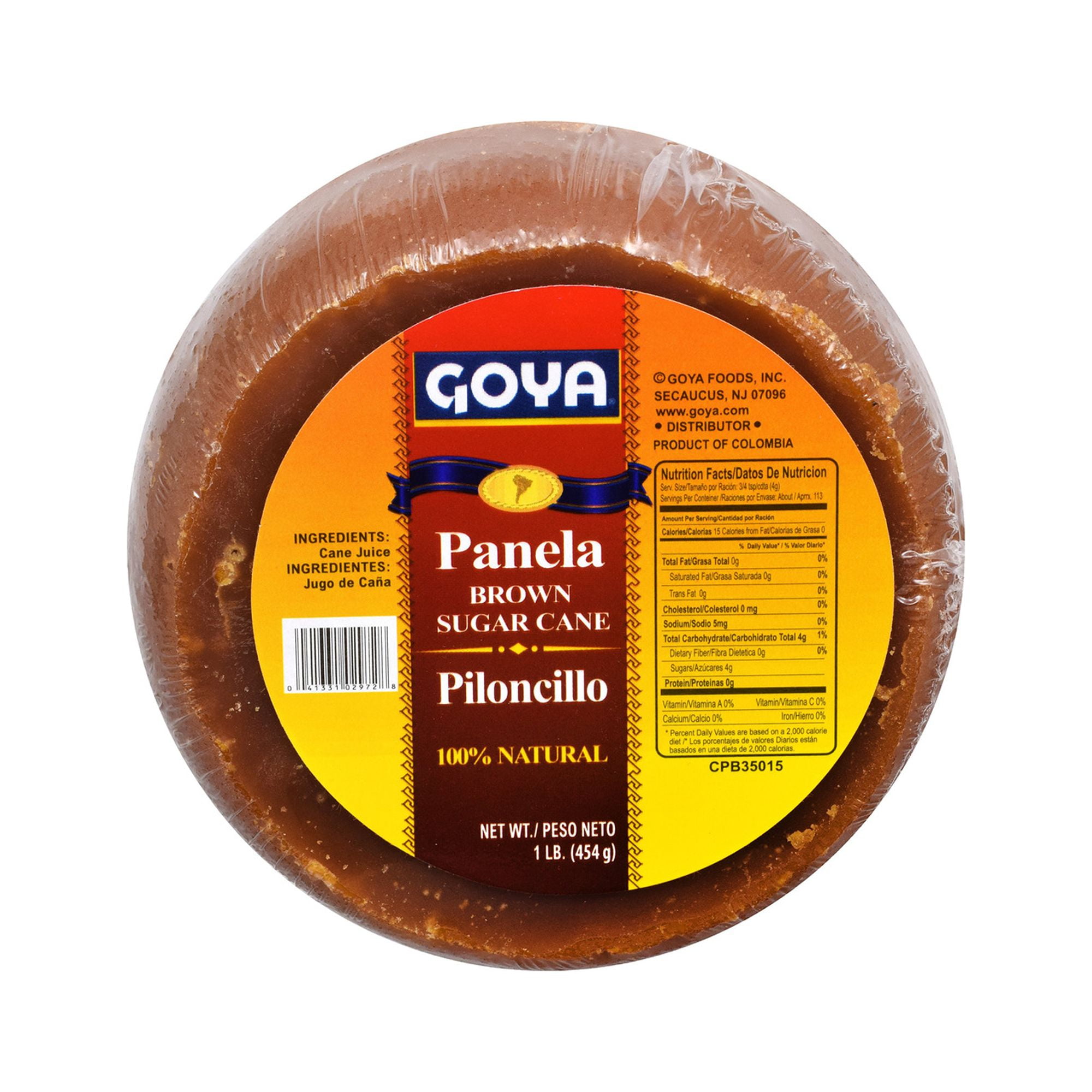 Goya Foods Panela Brown Sugar Cane, 16 Ounce (Pack of 6)