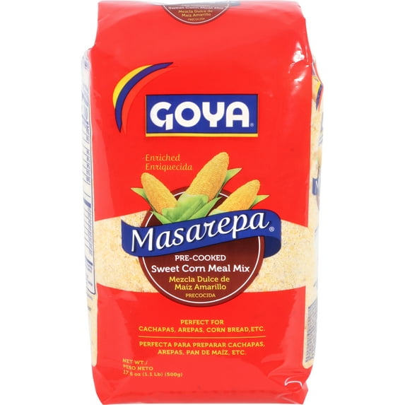 Goya Masarepa Pre-Cooked Sweet Corn Meal Mix 17.6 oz