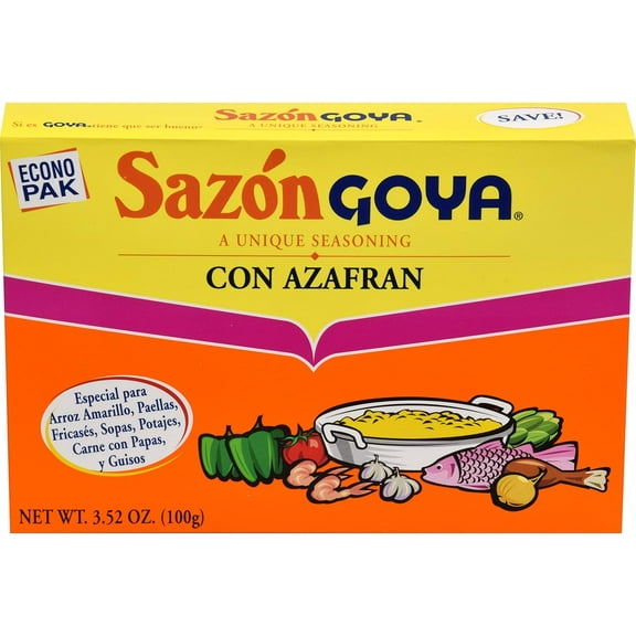Goya Foods  Sazn Seasoning with Azafran, 3.52 oz