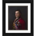 thumbnail image 1 of Goya, Francisco 12x14 Black Ornate Wood Framed with Double Matting Museum Art Print Titled - The Duke of Wellington, 1 of 4