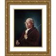 thumbnail image 1 of Goya, Francisco De 14x18 Gold Ornate Wood Framed with Double Matting Museum Art Print Titled - Portrait of Sabatini, 1 of 4