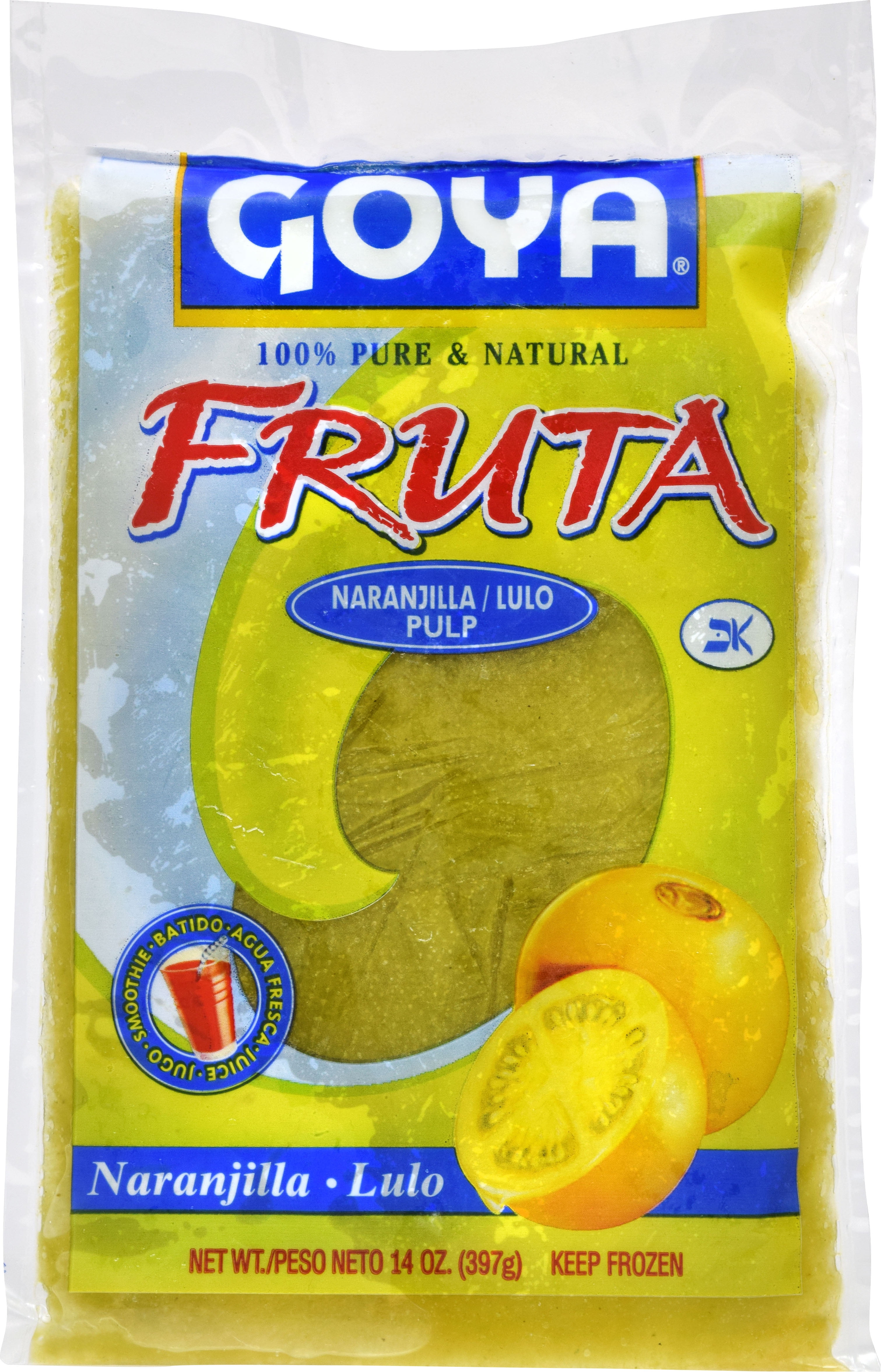 Goya Frozen Fruit Naranjilla Pulp, 14 oz