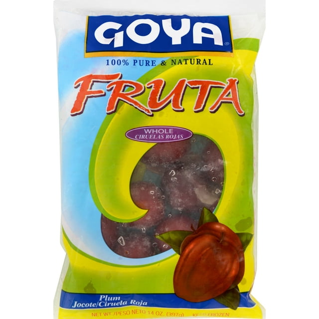 Goya Frozen Fruit Whole Plums, 14 oz