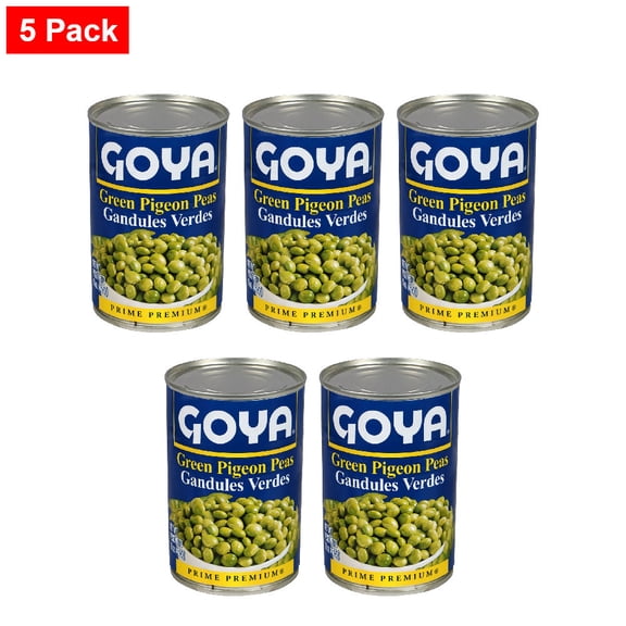Goya Green Pigeon Peas 15 oz - 5 Pack