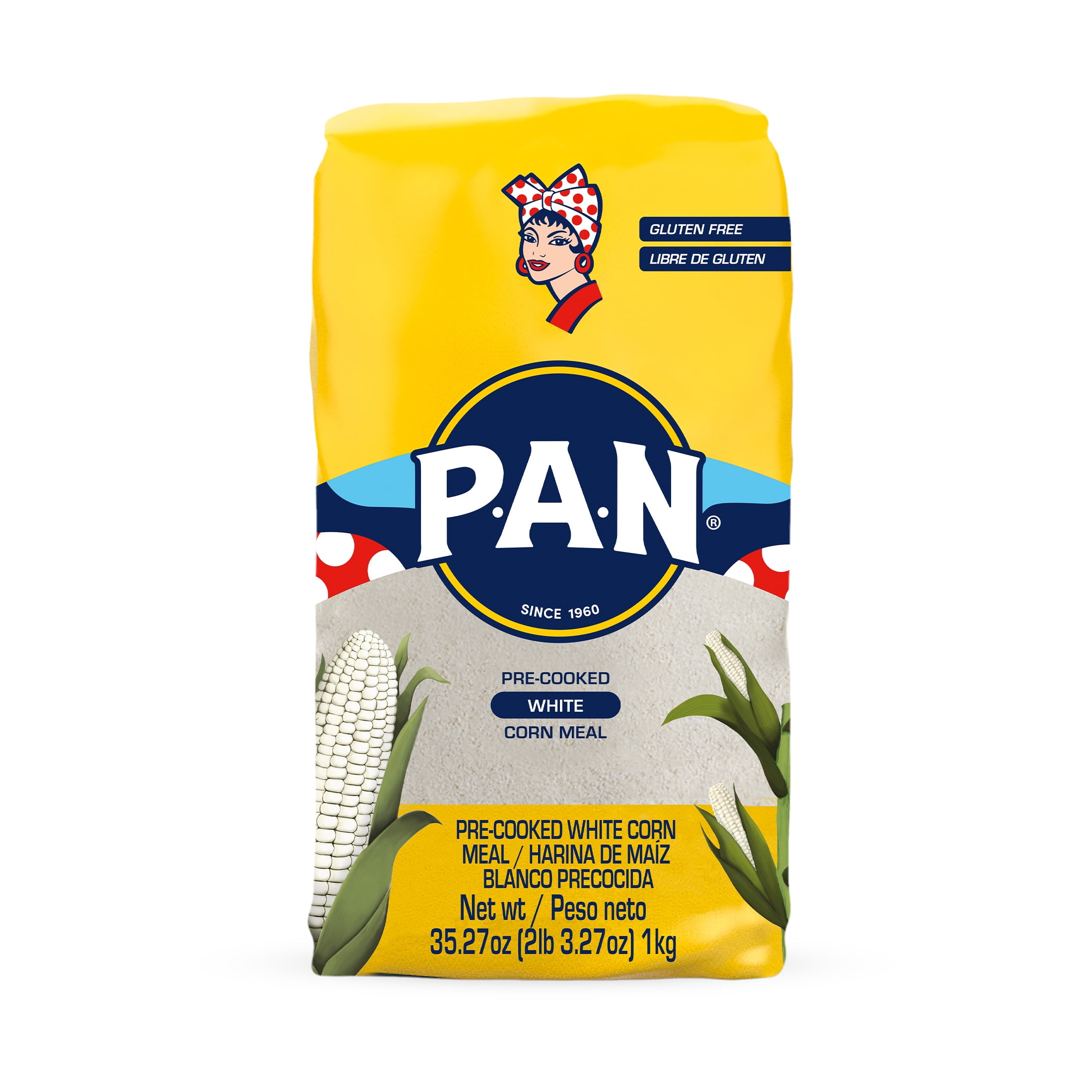 (10 pack) P.A.N. Gluten Free White Corn Meal 35.27 oz