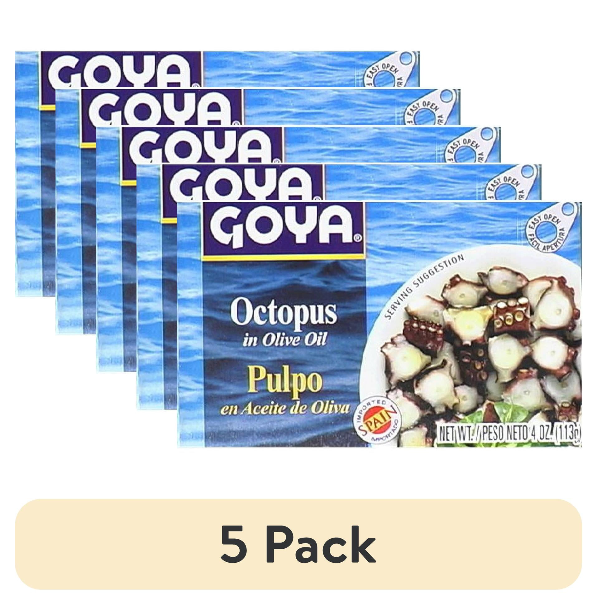 (5 pack) Goya Jumbo Squid in Olive Oil 4 oz - Walmart.com