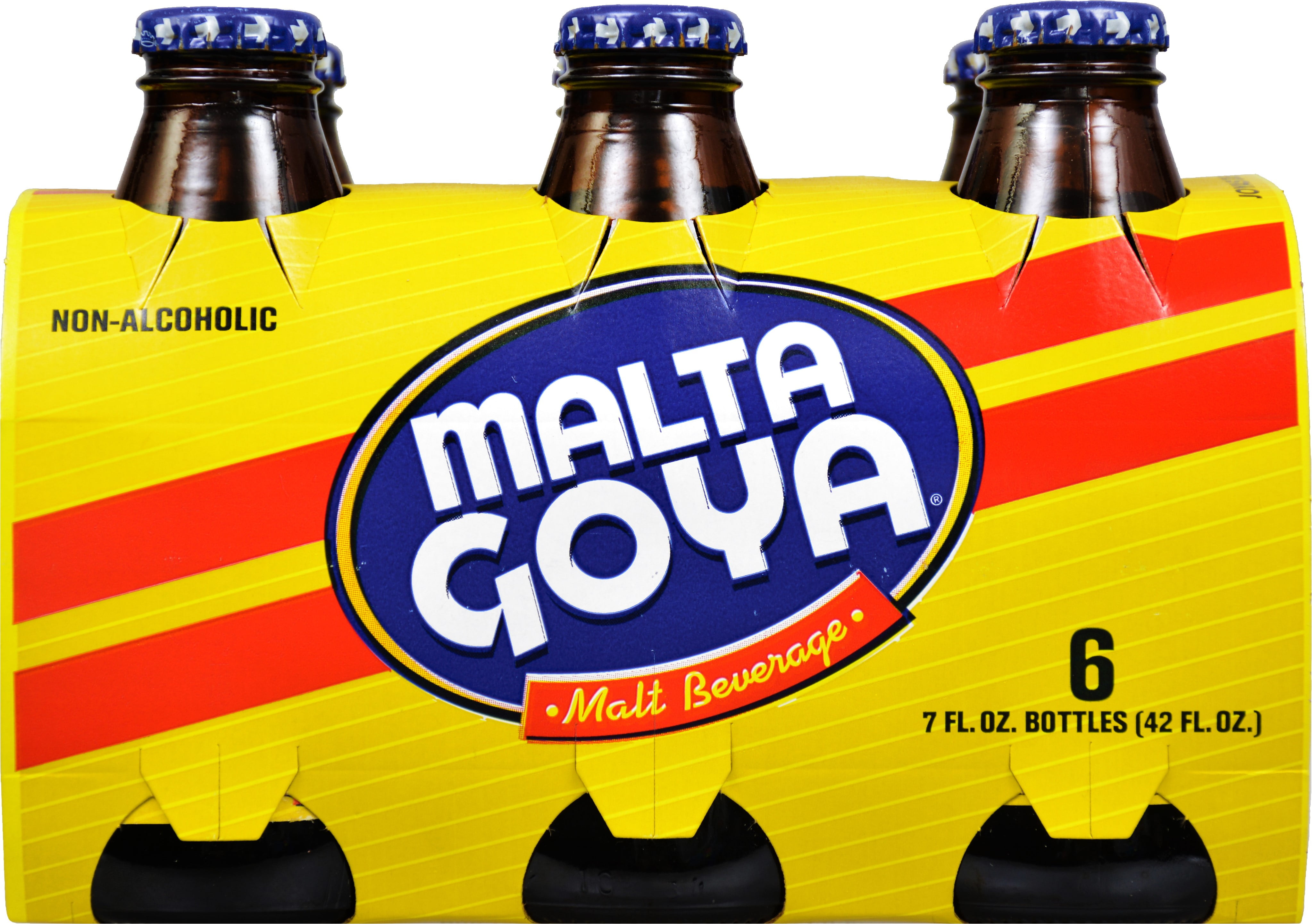 Goya Malta Non-Alcoholic Malt Beverage, 7 fl oz Bottles, 6 Count