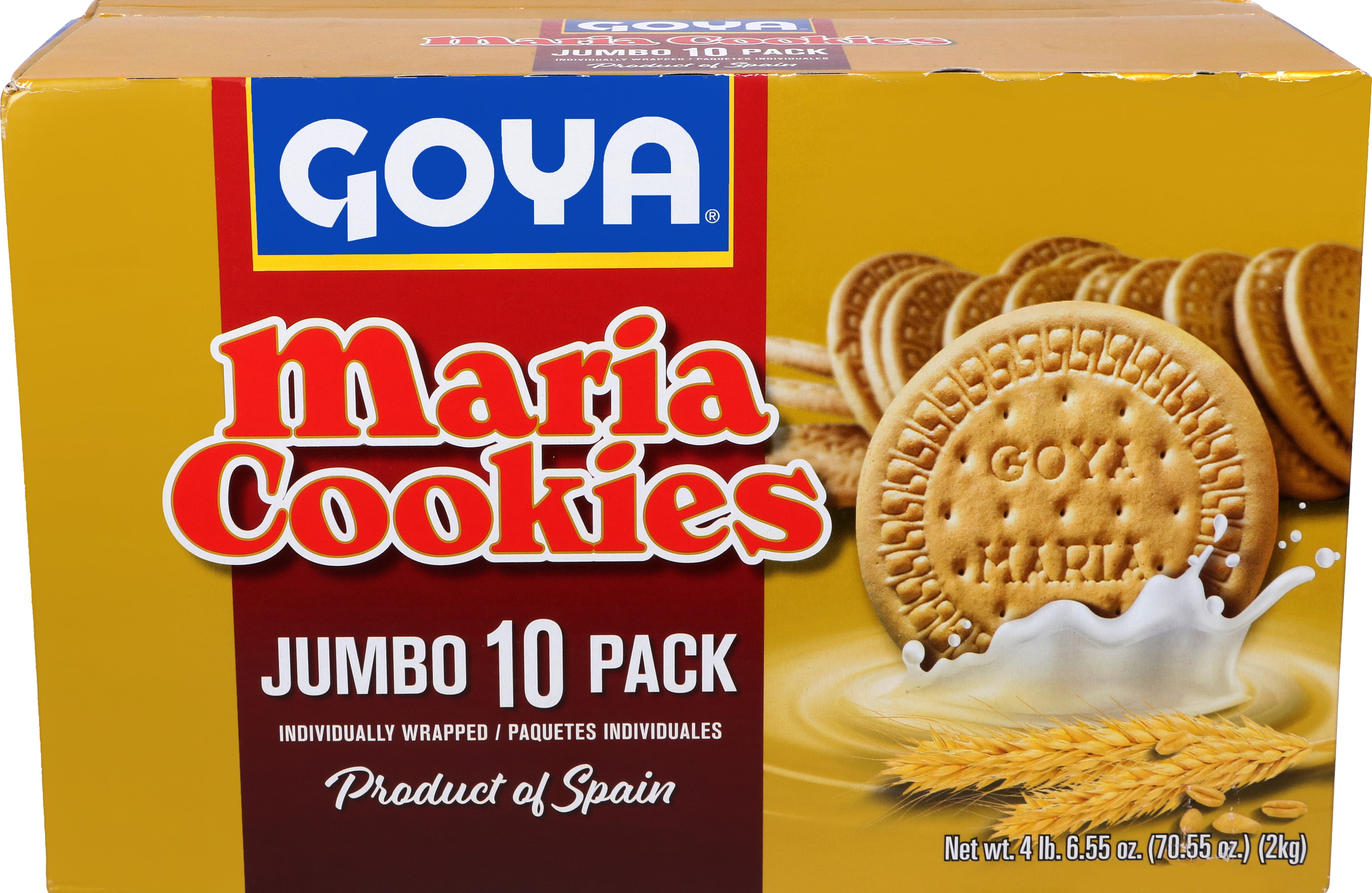 Goya Maria Flavored Cookies Jumbo, 10 Pack, 70.55 oz