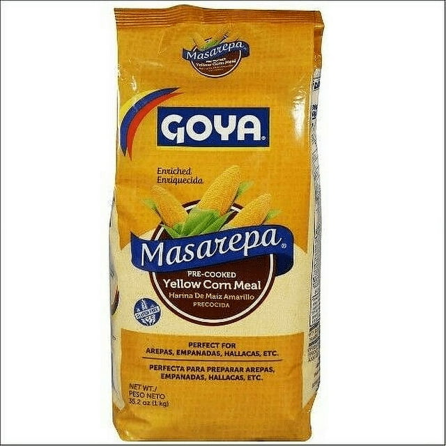 Goya Masarepa Yellow Corn Meal / Harina de Maiz Amarillo 35.2 Oz ( 1Kg