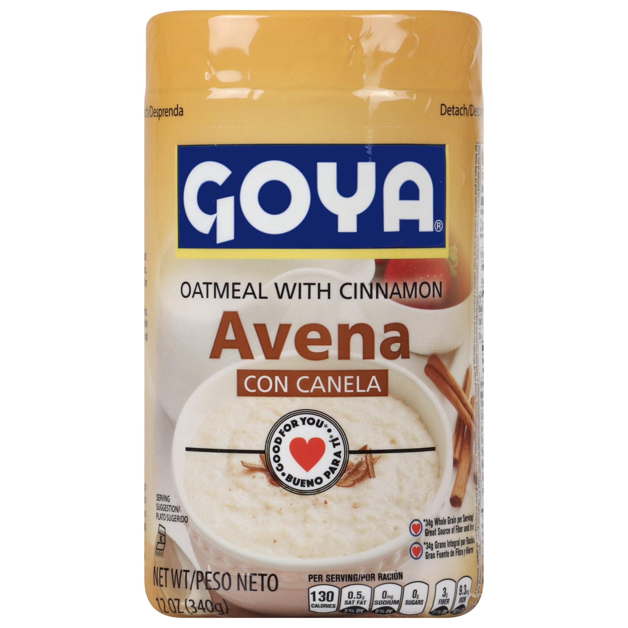 Goya Oatmeal with Natural Cinnamon Flavor, 12 oz