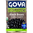 Goya Organic Black Beans Low Sodium 15.5 oz Pack of 4