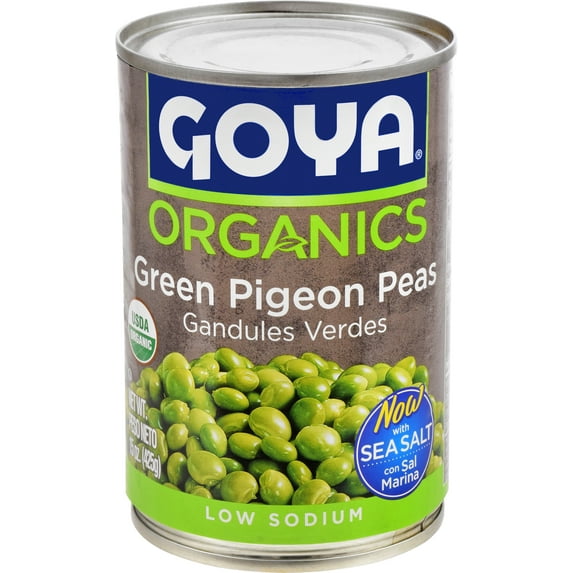 Goya Organic Green Pigeon Peas 15 Oz