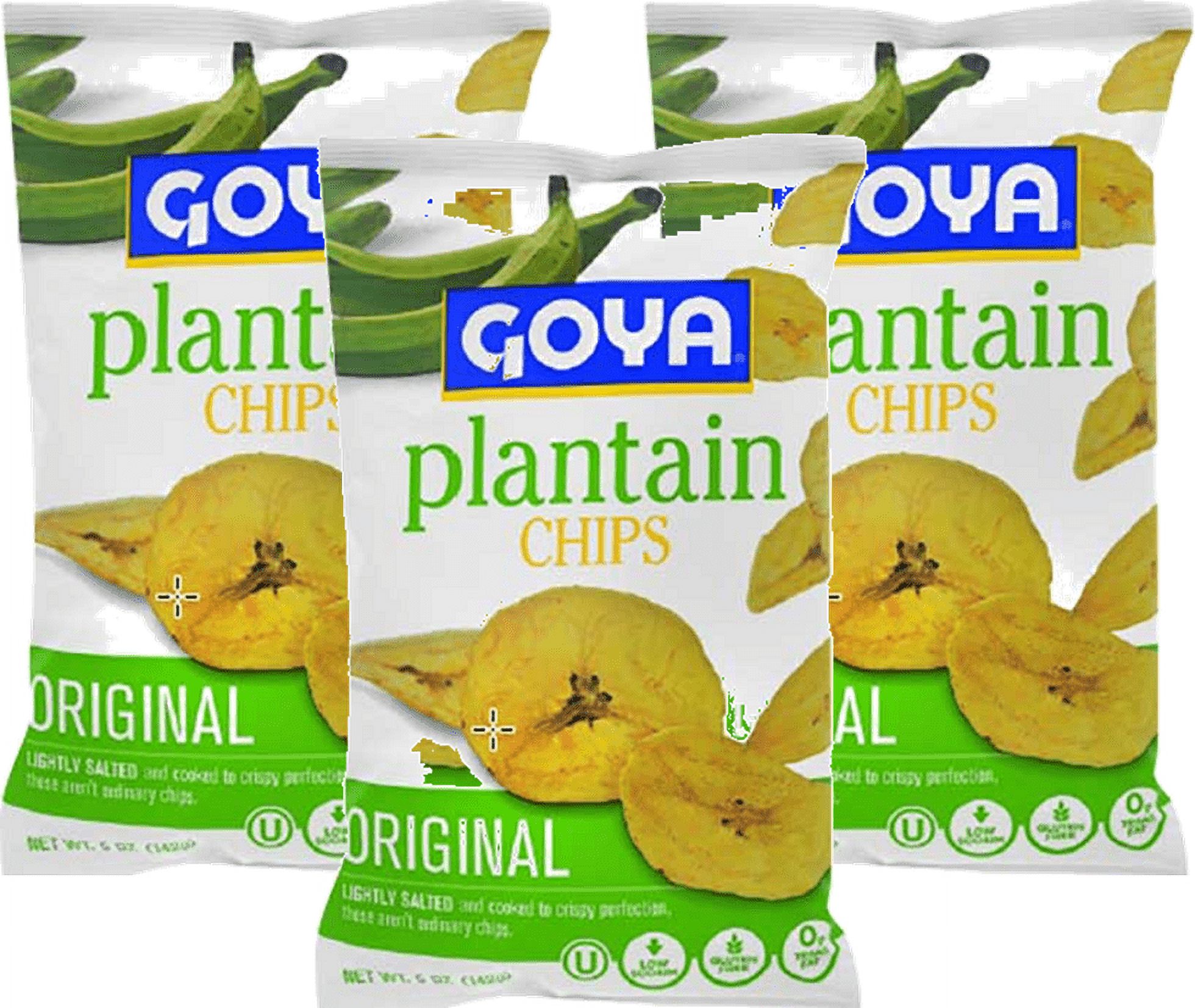 Goya Original Plantain Chips 3 Pack 5 Oz Bags