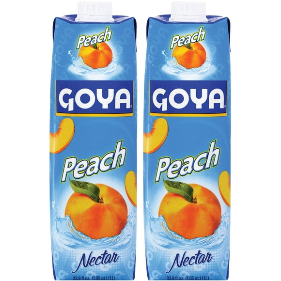 Goya Peach Nectar, 33.8 Ounce (Pack of 2)