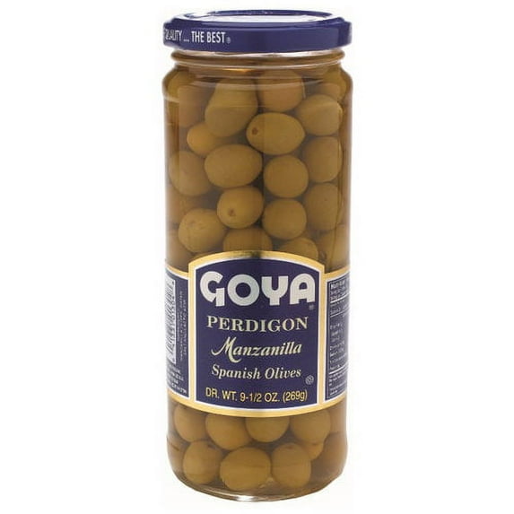Goya Perdigon Manzanilla Spanish Olives, 9.5 Oz