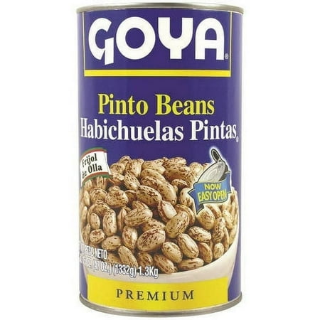 GOYA Pinto Beans 47 oz Can - Gluten Free, Kosher, Cholesterol Free