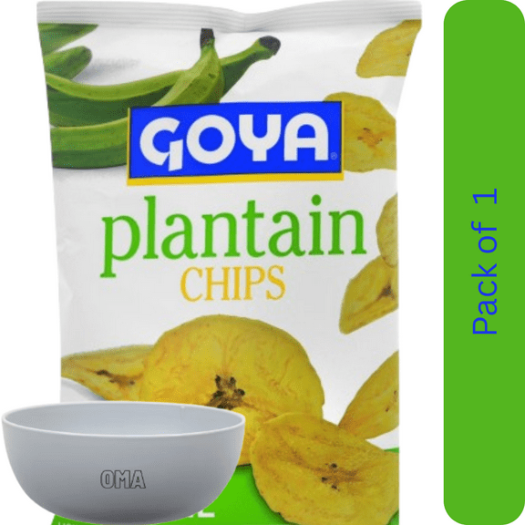 Goya Plantain Chips, 5 oz Bag  with Bowl by OMA
