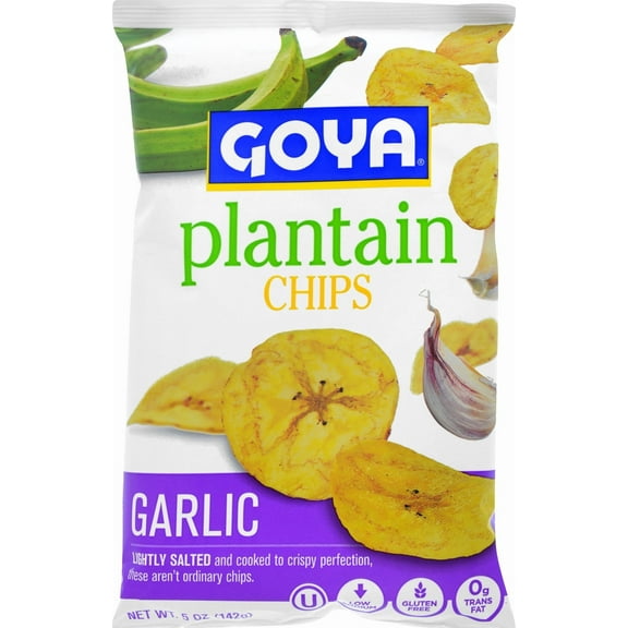 Goya Plantain Chips, Garlic, 5 Oz