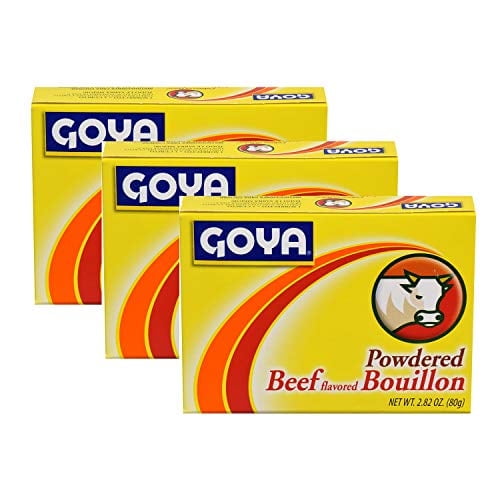 Goya Powdered Beef Bouillon (3 Pack, Total of 8.46oz)