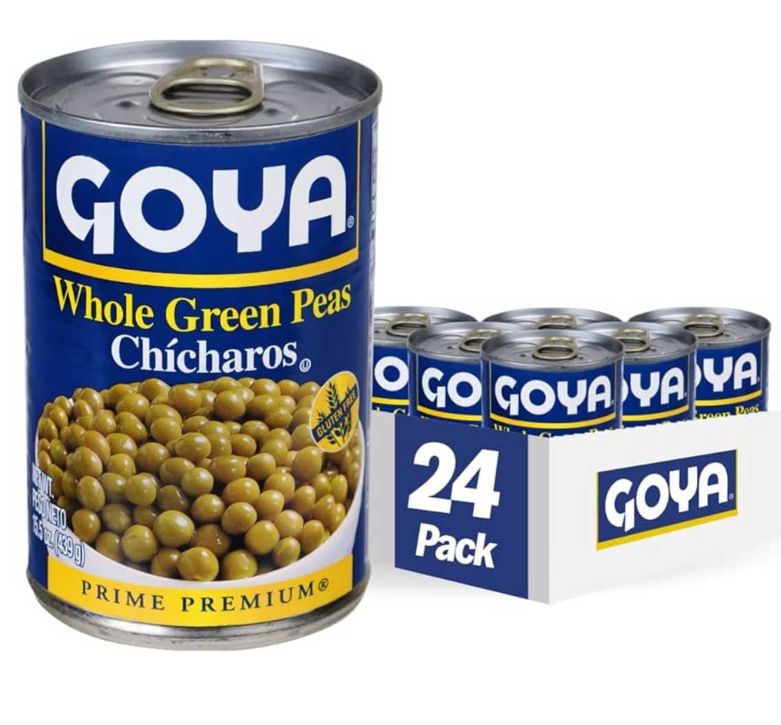 Goya Premium Whole Green Peas, 15.5 Ounce 24 per case