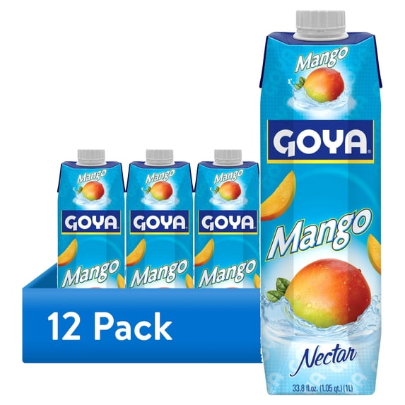 (1 pack) Goya Mango Nectar, Fruit Puree Drink, 33.8 fl oz
