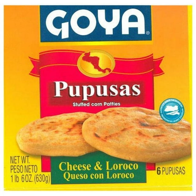 Goya Pupusas Cheese & Loroco Stuffed Corn Patties, 6 Count, 22 oz