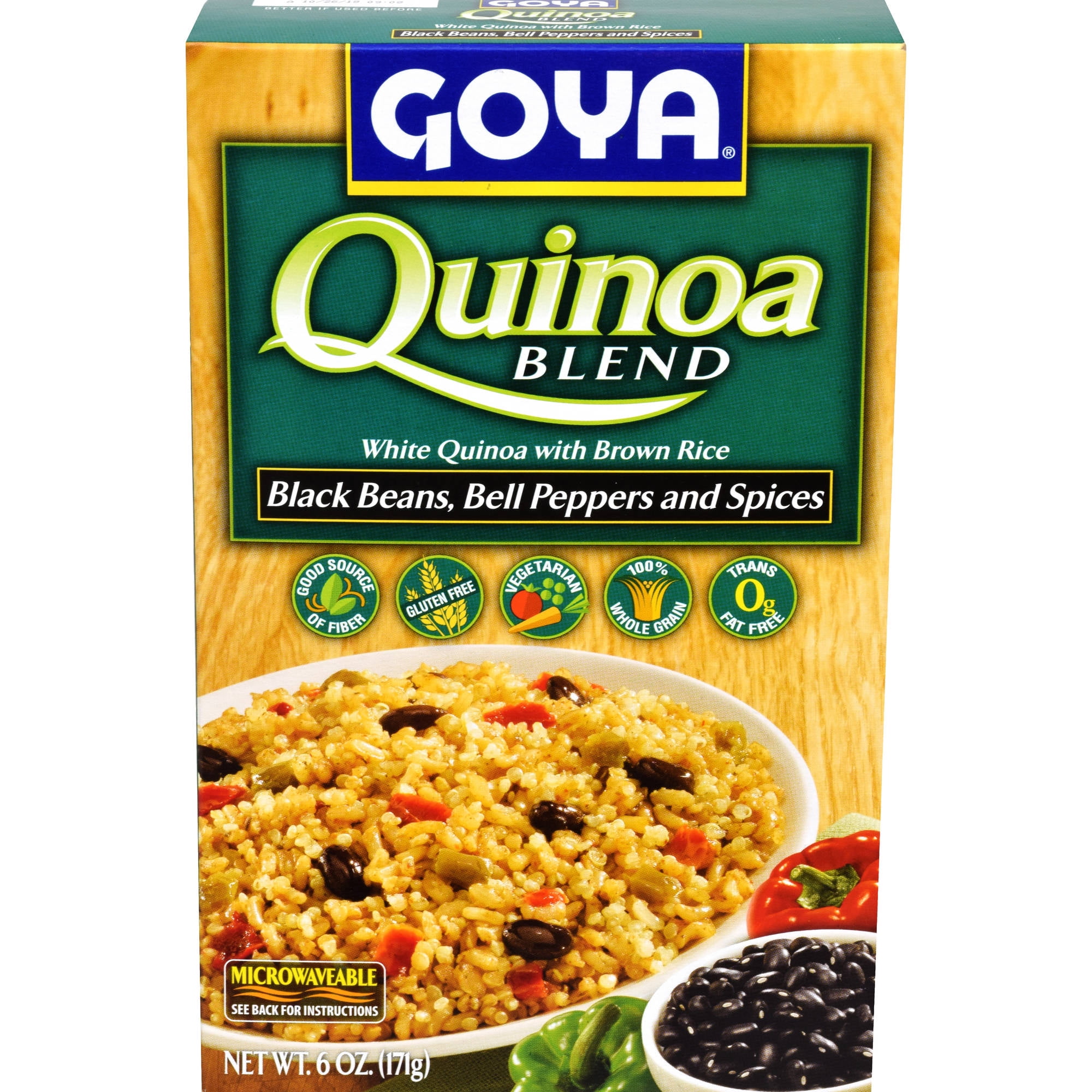 Goya Quinoa Blend with Black Beans, Bell Peppers & Spices, 6 oz