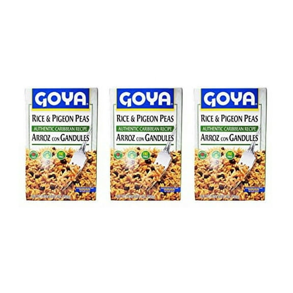 Goya Rice & Pigeon Peas Authentic Caribbean Recipe, (3 Pack, Total of 21oz)