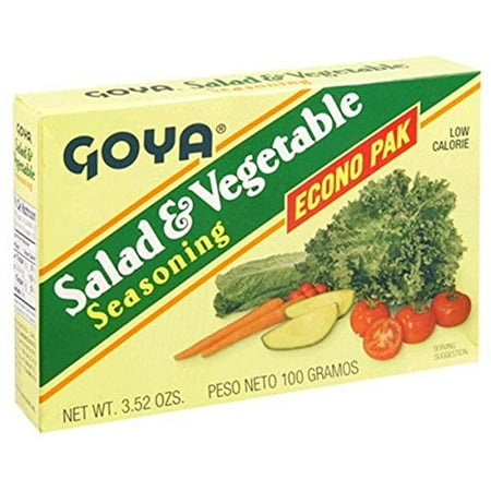 Goya Salad & Vegetable Seasoning, 20-Envelopes, 3.52-Ounce Units (Pack Of 6)