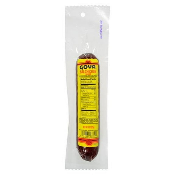 Goya Salchichon Salami Sausage, 8 oz