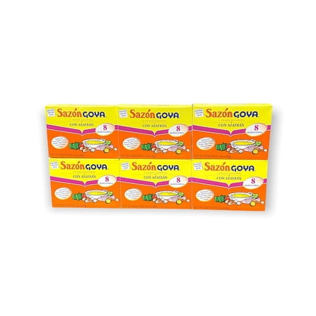 Goya Sazon Con Azafran - 1.41 oz (6 packs)