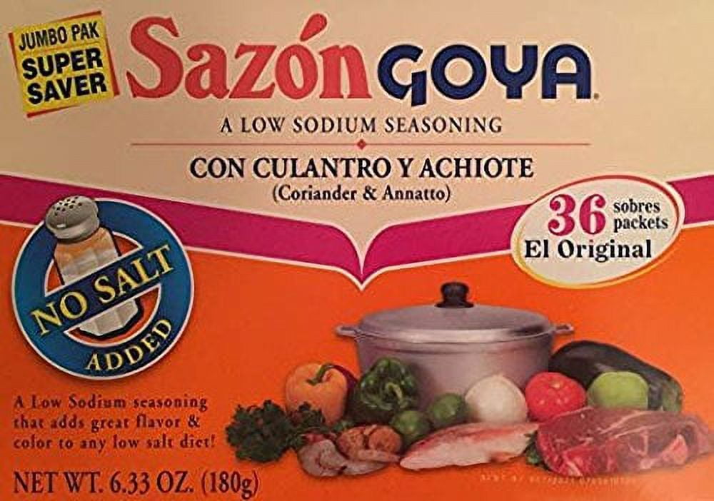 Goya Sazon Con Culantro Y Achiote 6.33Oz Jumbo Pack( 2 Pack Super